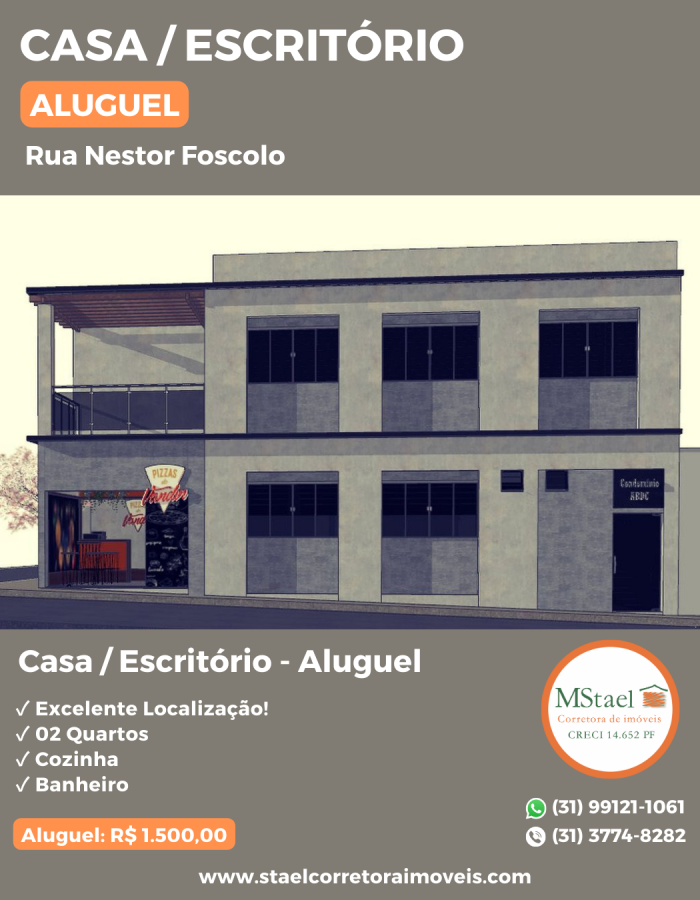 Casa ou Escritório - Bairro: Centro